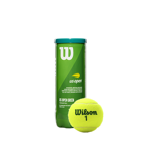 Tubo Pelotas de Tenis Transicion Wilson US Open Punto Verde x3